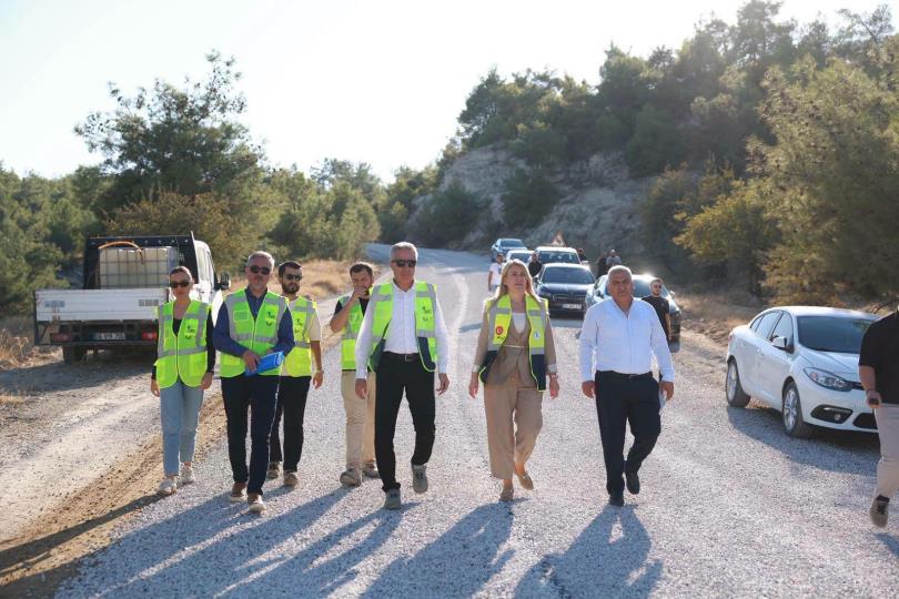 Başkan Doğan, Yeşilyayla-Hacıeyüplü Arasındaki Asfalt Çalışmalarını İnceledi