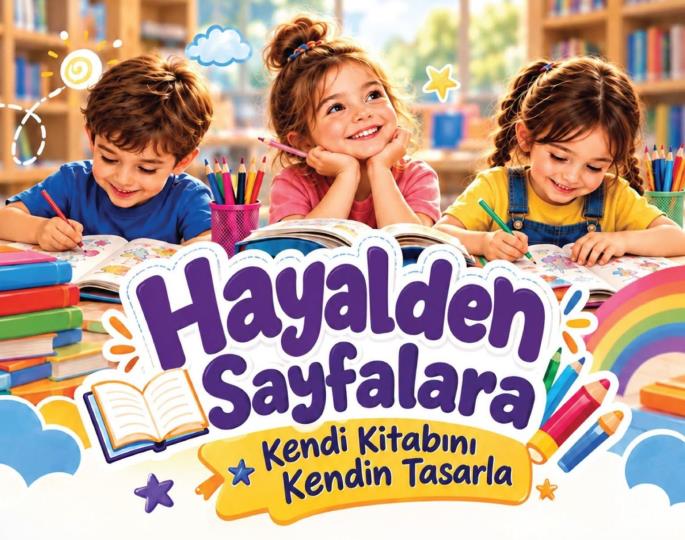 Merkez Kütüphane’de Çocuklar Hayallerini Kitaplara Dönüştürecek